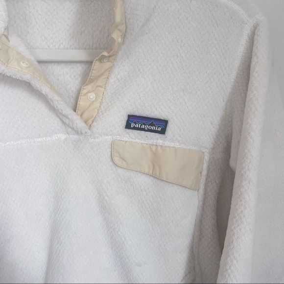 White Patagonia Snap-T Pullover, Size M - Picture 5 of 5